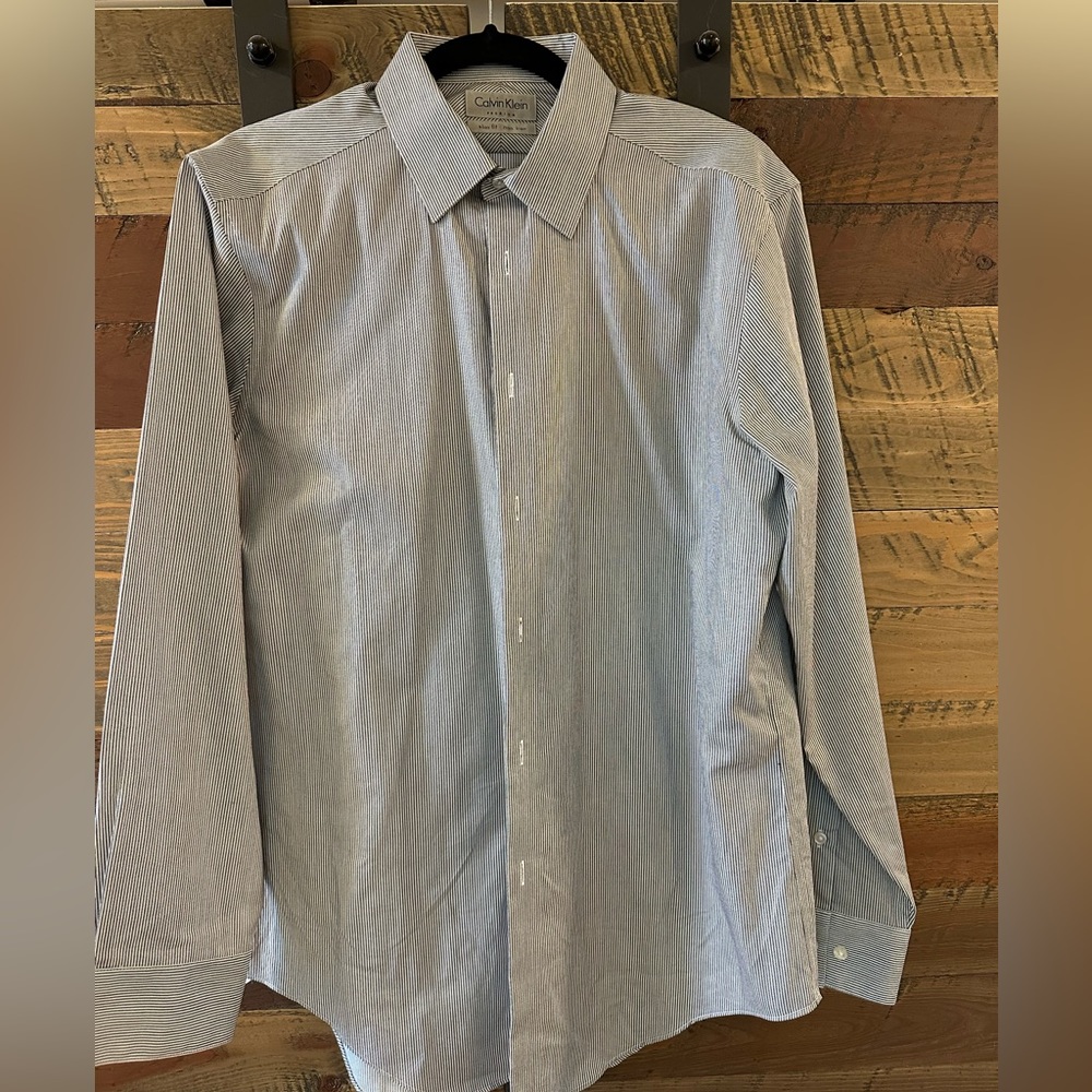 Calvin Klein Premium Stripped Shirt - Sz Large